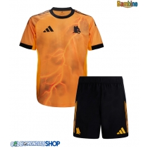 Maglie da calcio AS Roma Gianluca Mancini #23 Seconda Maglia Bambino 2025-26 Manica Corta (+ Pantaloni corti)